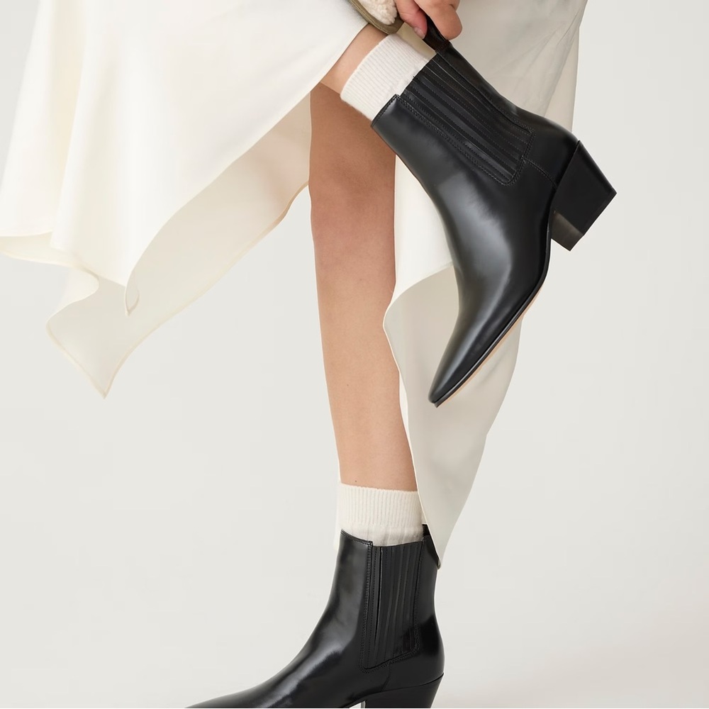 J.Crew Piper Ankle Boots - 7.5, Black